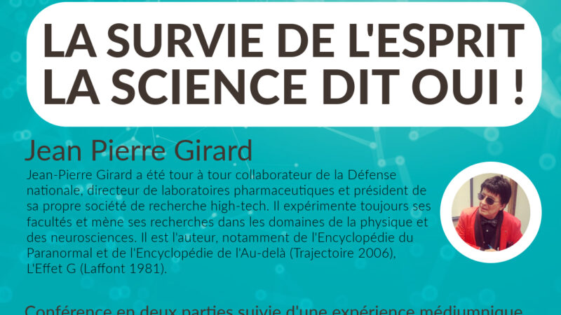 Survie de l'esprit Jean-Pierre Girard